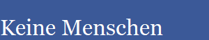 Keine Menschen