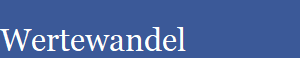 Wertewandel
