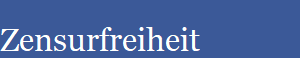 Zensurfreiheit